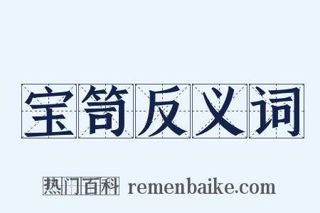 宝笥反义词是什么意思的图片